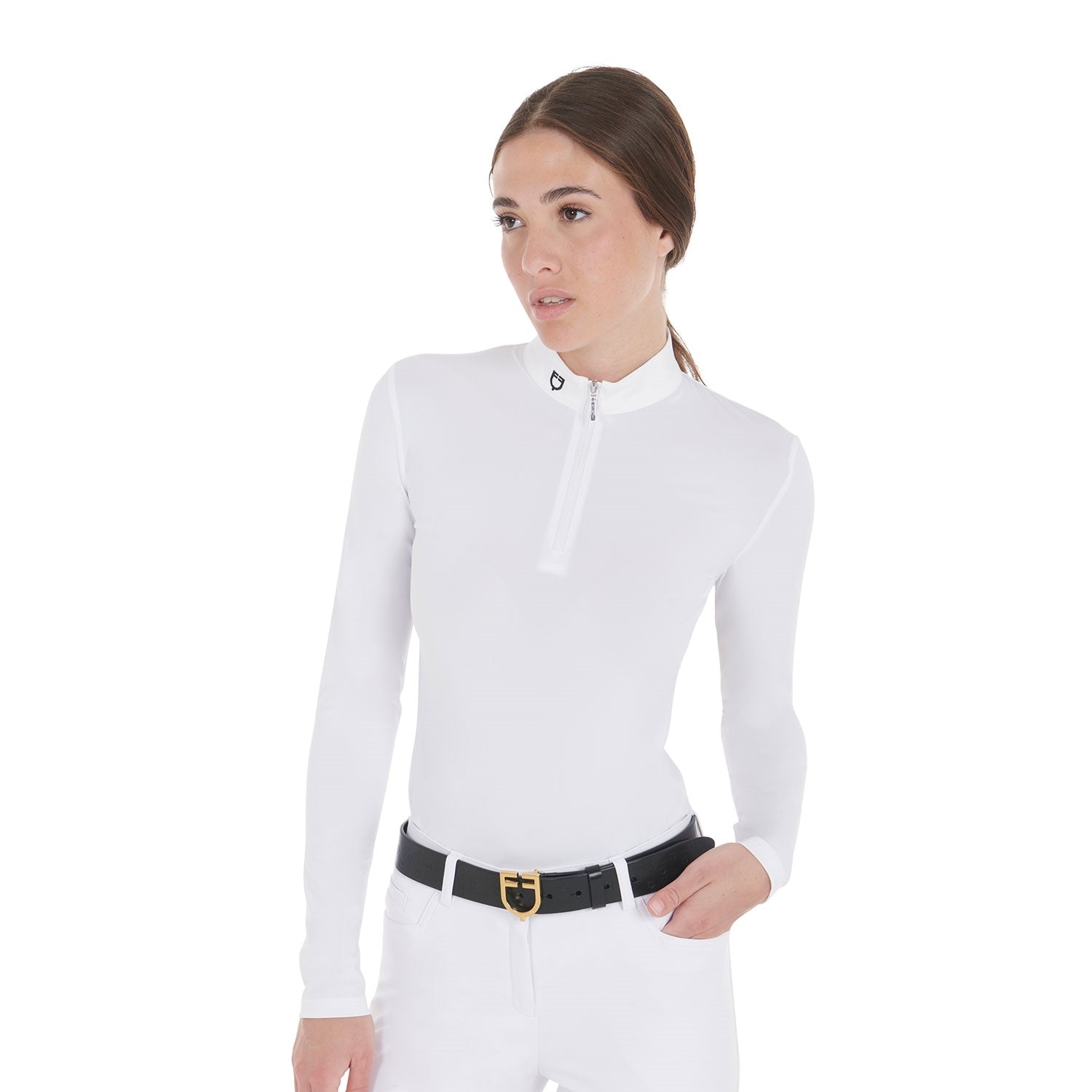 POLO DONNA IN TESSUTO TECNICO EQUESTRO