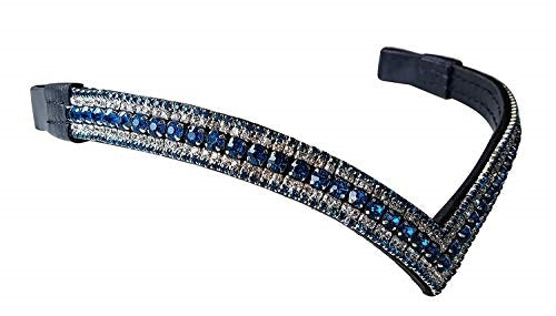 FRONTALINO IN CRISTALLO ARGENTO BLU