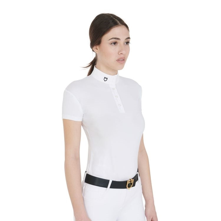 POLO DONNA EQUESTRO DA CONCORSO SLIM FIT COLLETTO COREANO