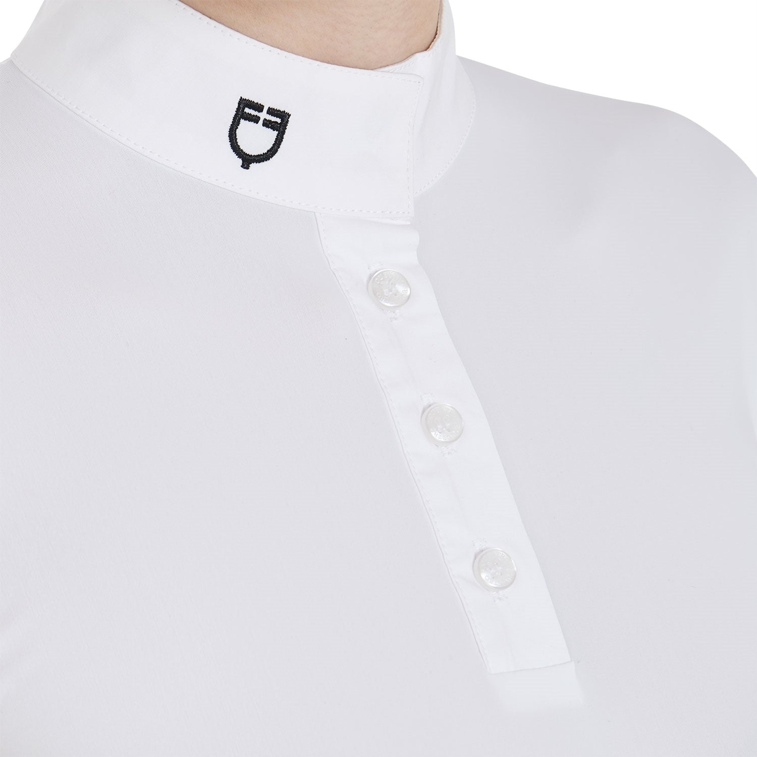 POLO DONNA EQUESTRO DA CONCORSO SLIM FIT COLLETTO COREANO