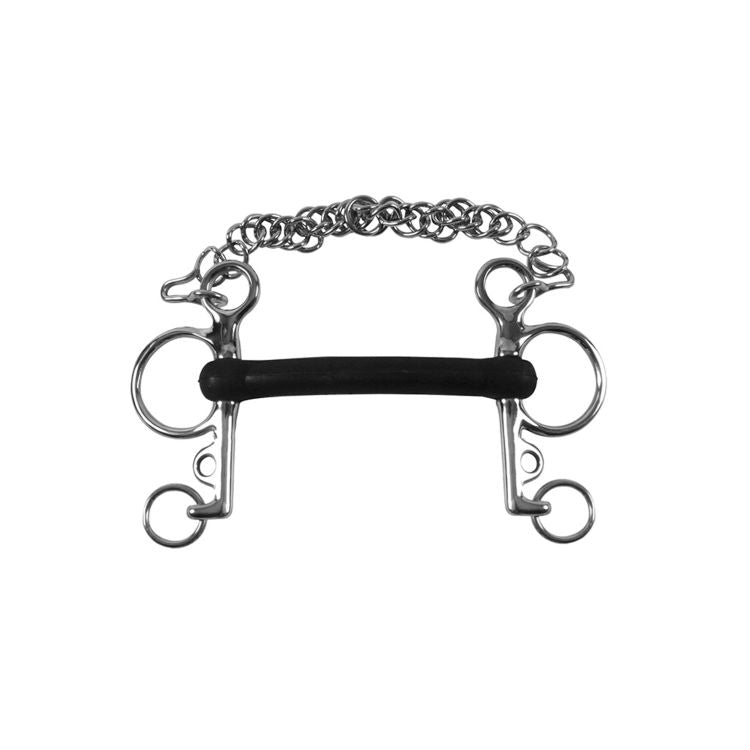 PELHAM INOX INTERO ASTE CORTE GOMMA RIGIDA