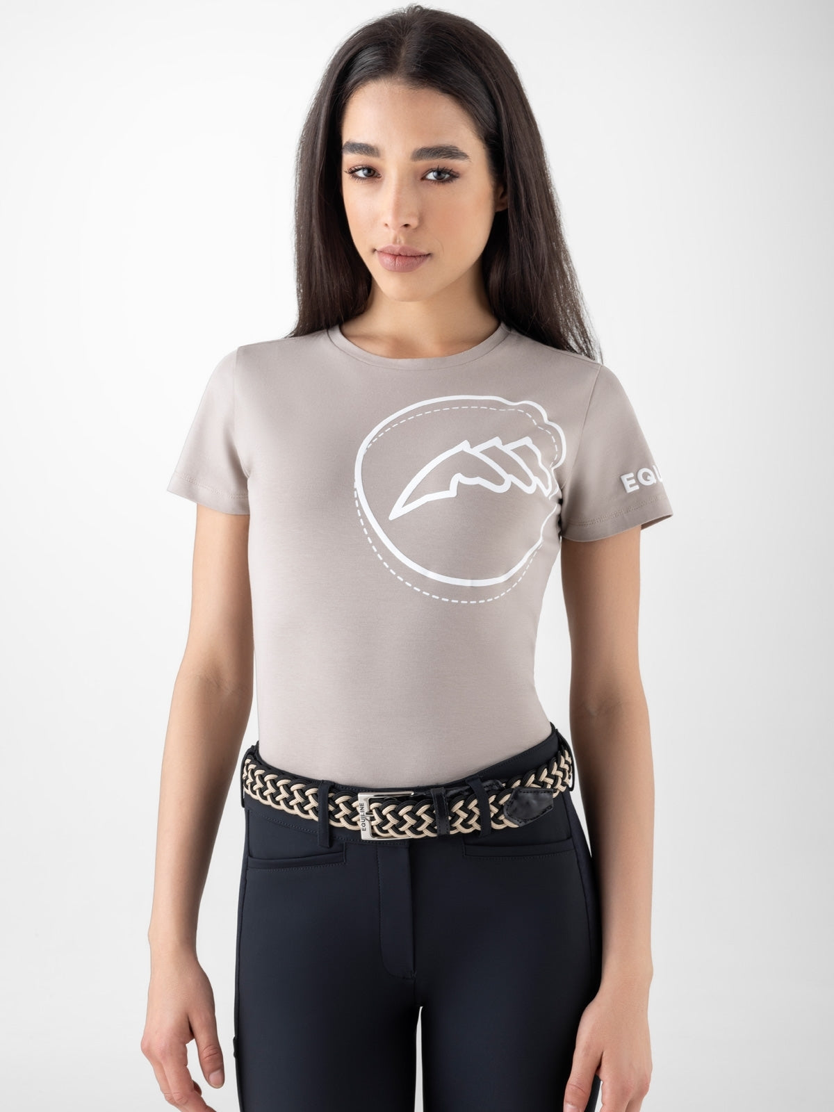 MAGLIA MAXI LOGO EQUILINE