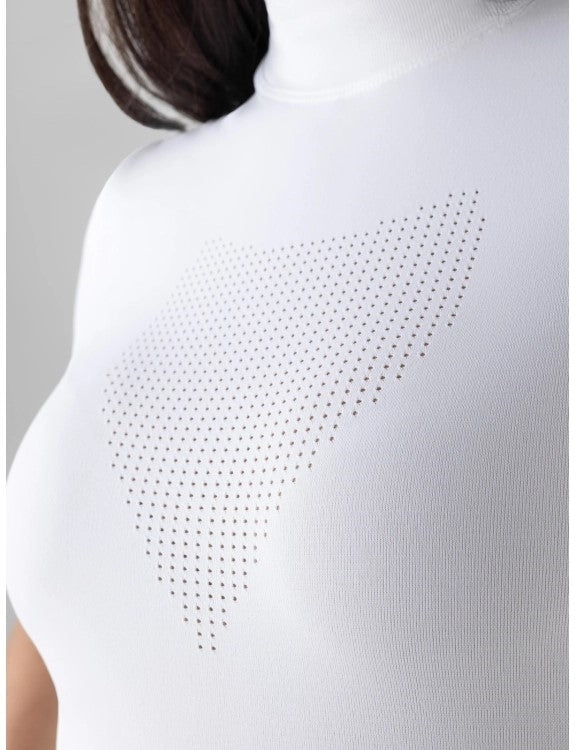 POLO DA COMPETIZIONE BIANCA DONNA EQUILINE
