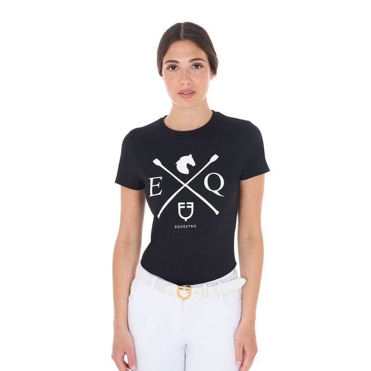 T-SHIRT EQUESTRO IN COTONE
