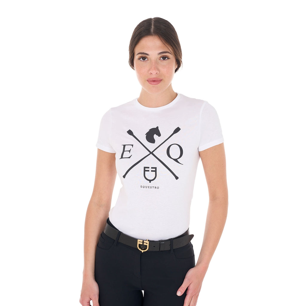 T-SHIRT EQUESTRO IN COTONE