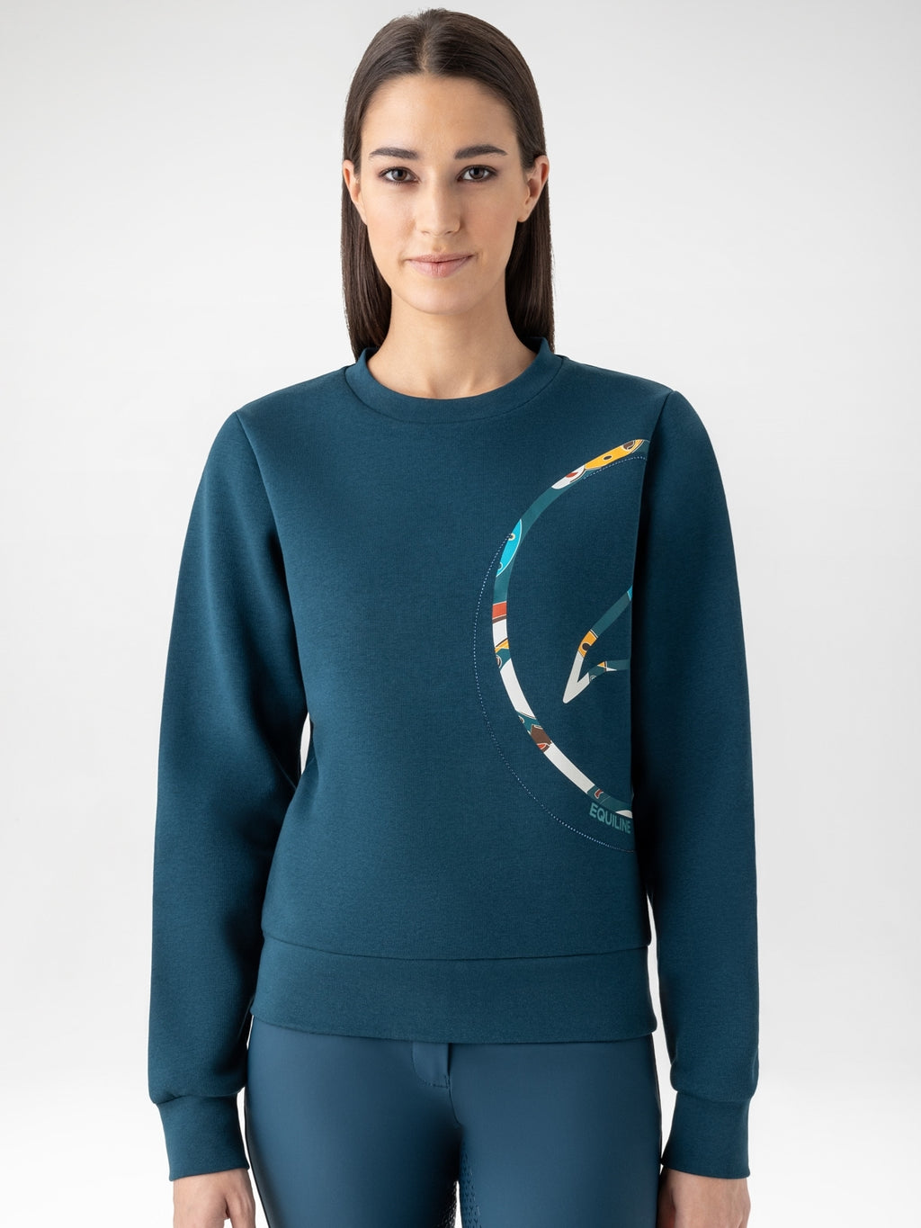 FELPA DONNA GIROCOLLO EQUILINE
