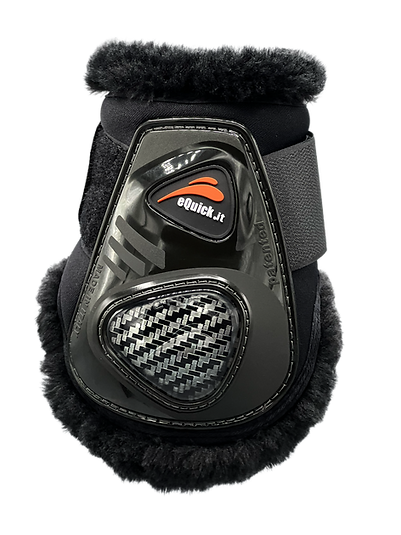 EQUICK ECARBON SHOCK REAR VELCRO FLUFFY