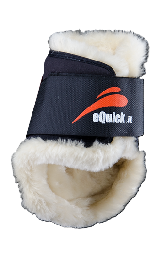 EQUICK ESHOCK REAR VELCRO FLUFFY