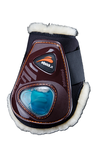 EQUICK ESHOCK REAR VELCRO FLUFFY