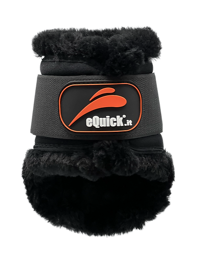 EQUICK ECARBON SHOCK REAR VELCRO FLUFFY