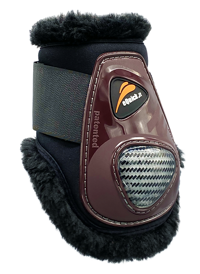 EQUICK ECARBON SHOCK REAR VELCRO FLUFFY
