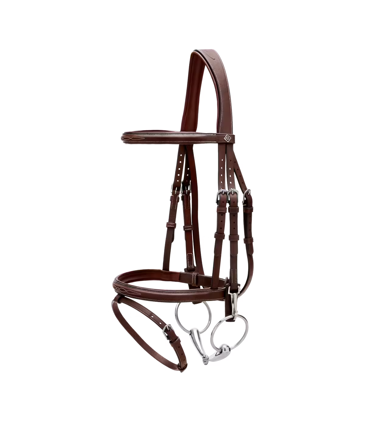 FLAH NOSEBAND BRIDLE WITH SNAP CHEEKPIECES WO DYON