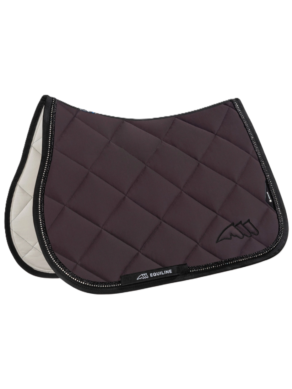 SOTTOSELLA TECNICO A ROMBI CON BORDO IN STRASS EQUILINE