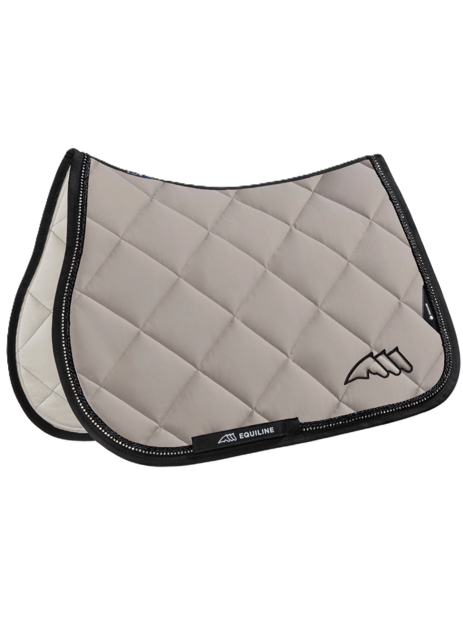 SOTTOSELLA TECNICO A ROMBI CON BORDO IN STRASS EQUILINE