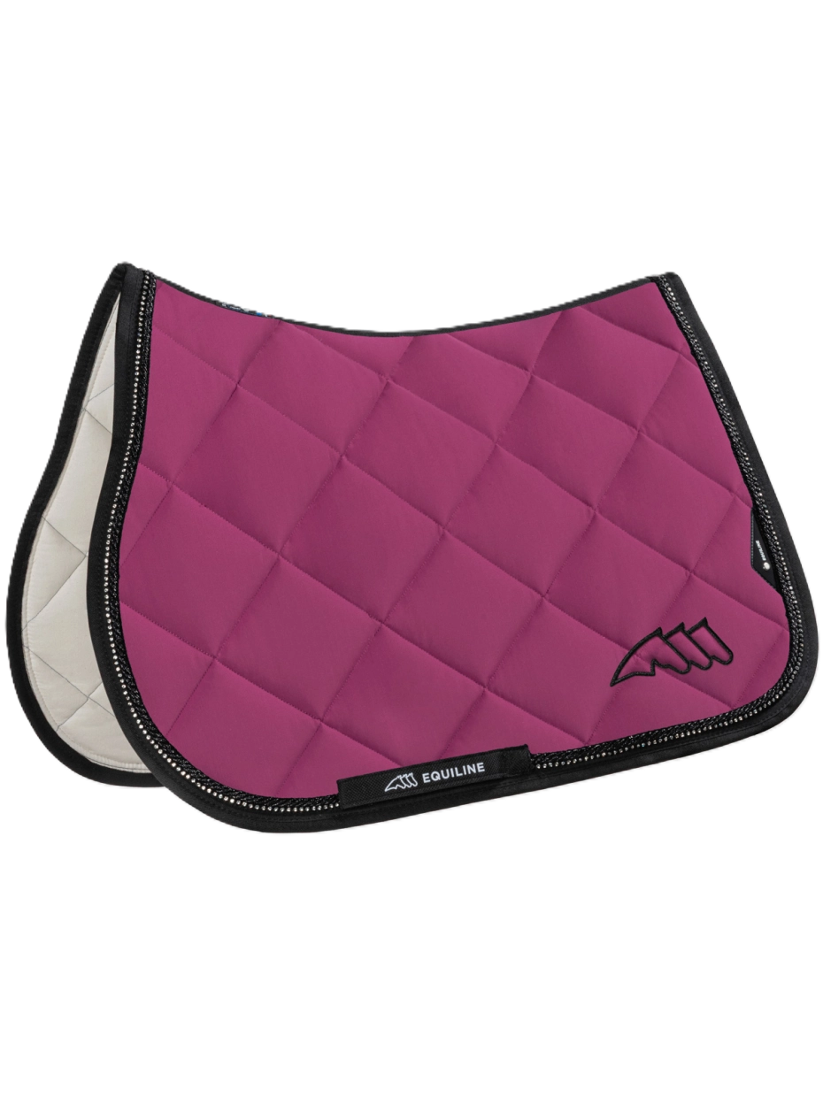 SOTTOSELLA TECNICO A ROMBI CON BORDO IN STRASS EQUILINE