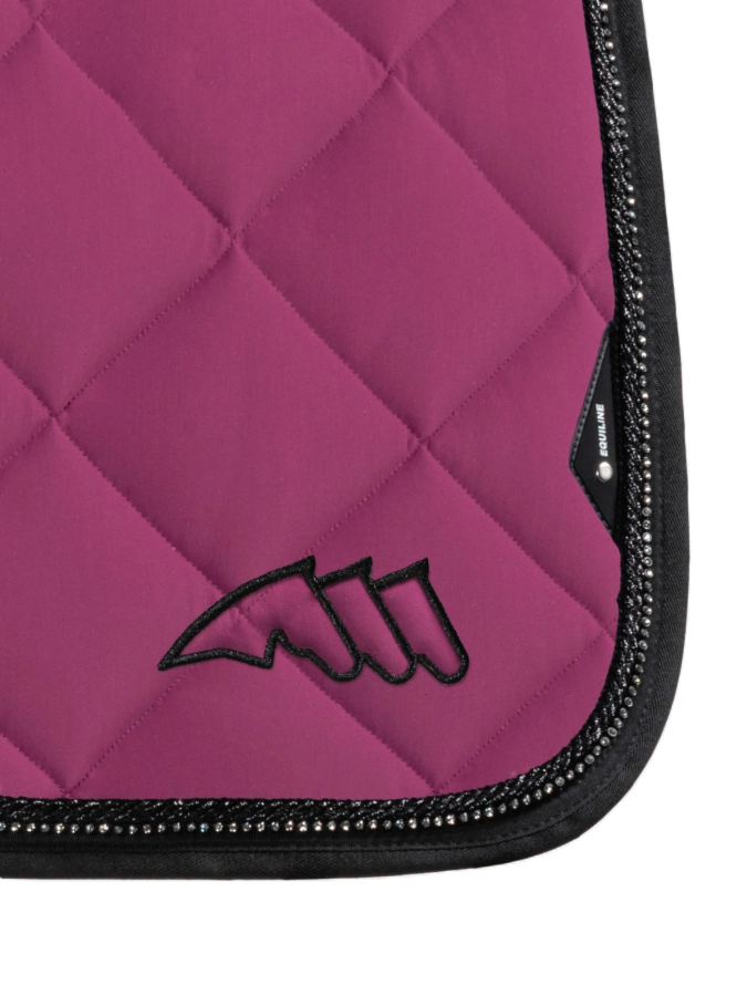 SOTTOSELLA TECNICO A ROMBI CON BORDO IN STRASS EQUILINE