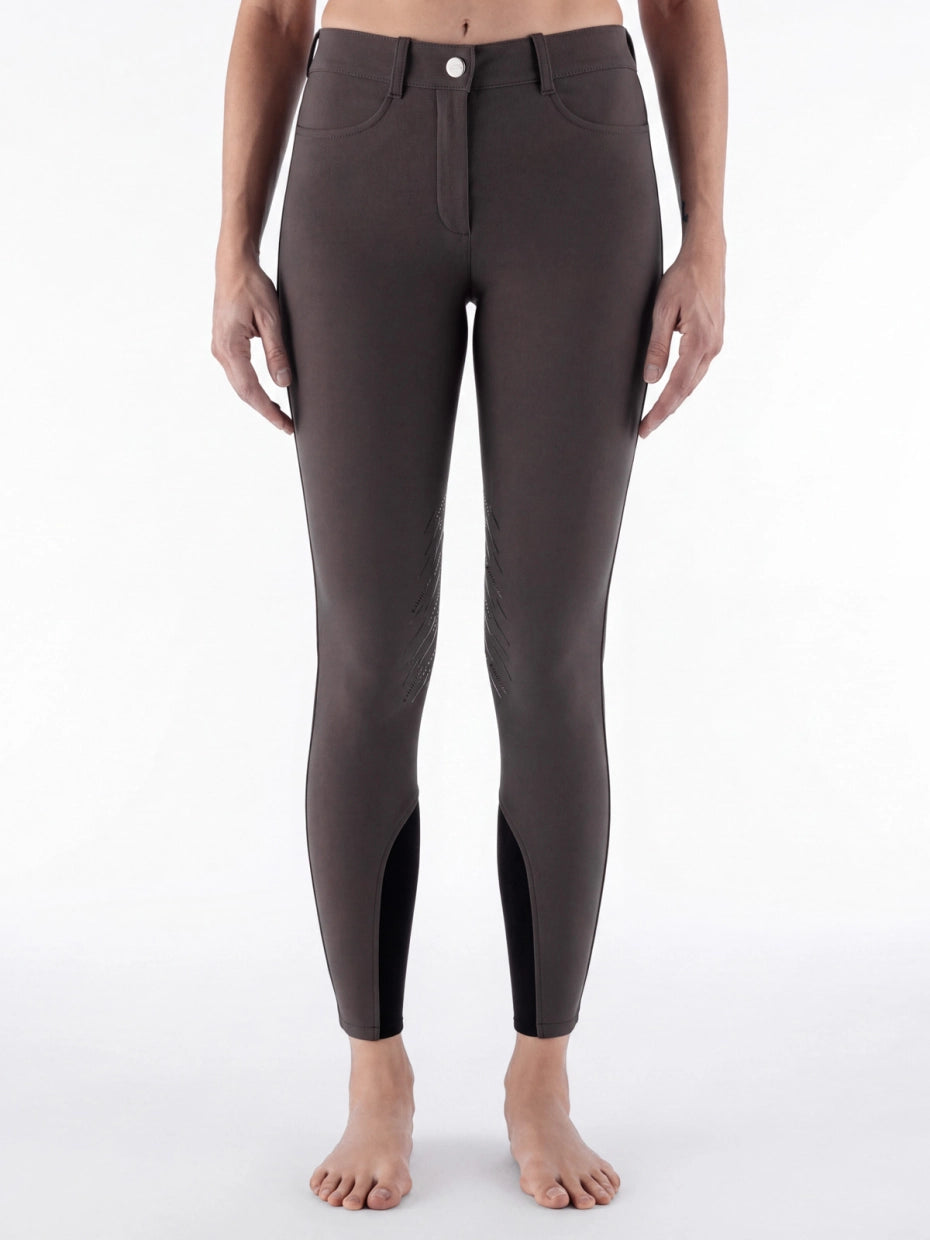 CORNEK PANTALONI DA DONNA A VITA ALTA KNEE GRIP EQUILINE