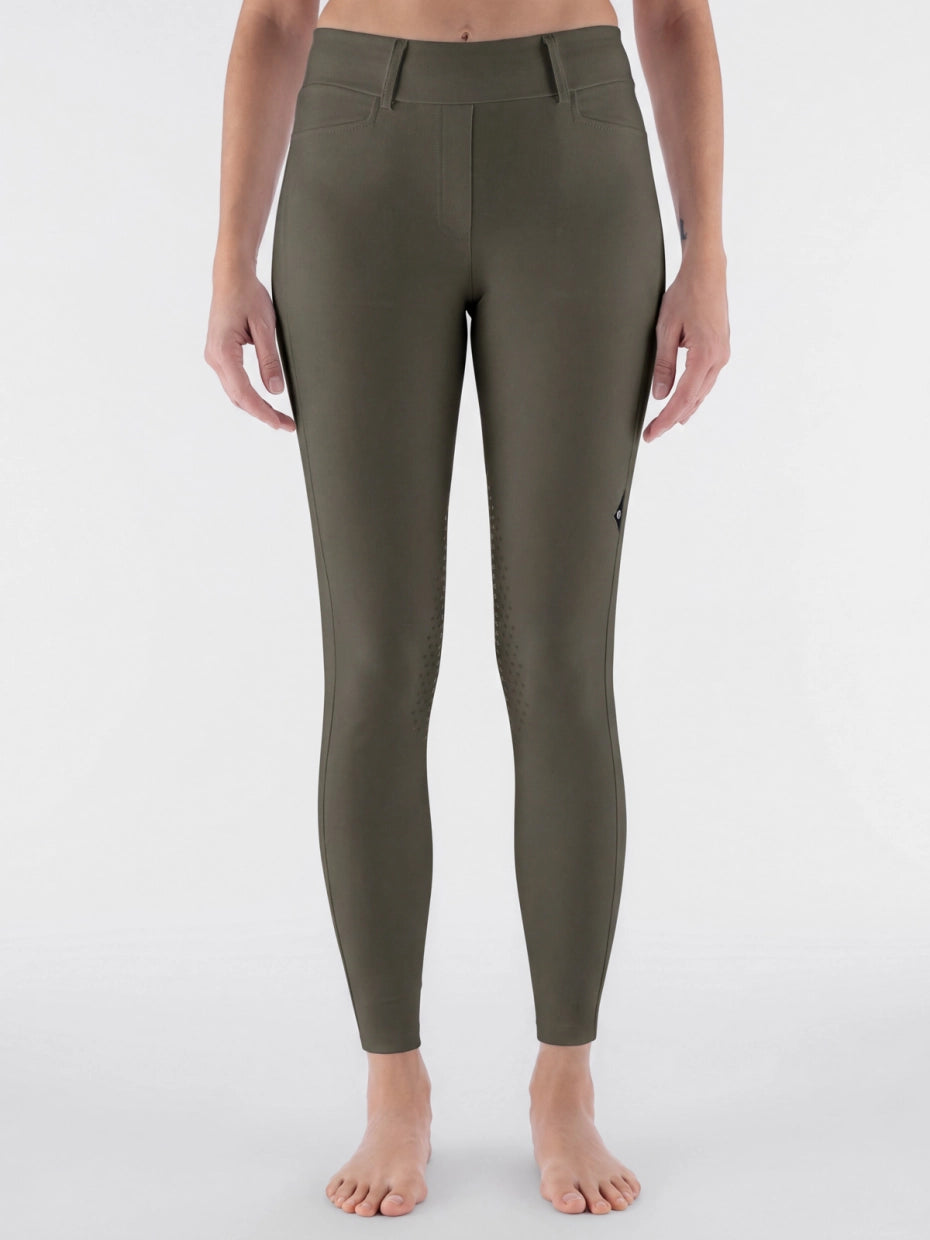 LEGGINGS DA DONNA A VITA ALTA KNEE GRIP EQUILINE