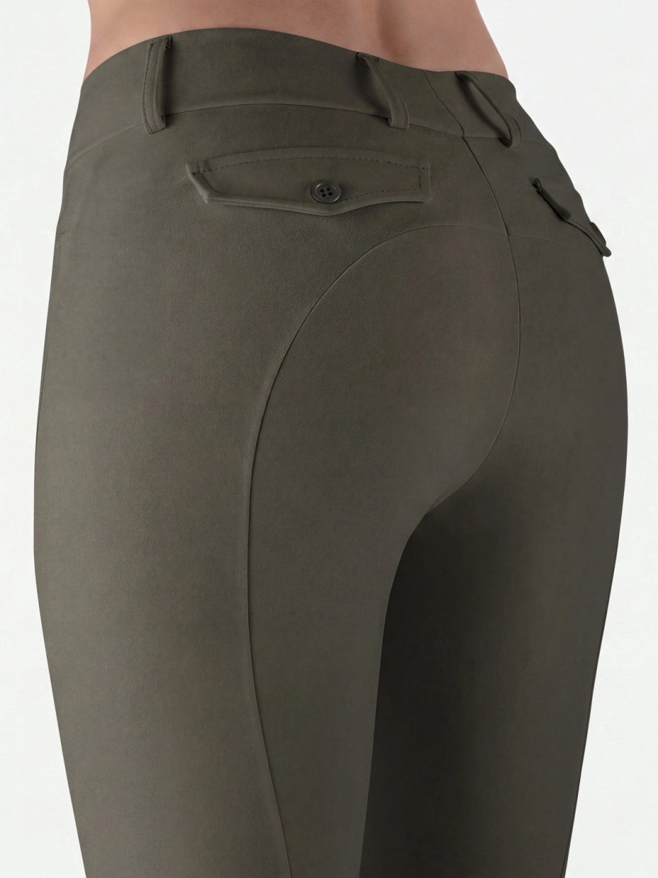 LEGGINGS DA DONNA A VITA ALTA KNEE GRIP EQUILINE