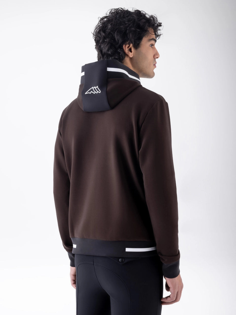 FELPA TECNICA CON CAPPUCCIO EQUILINE