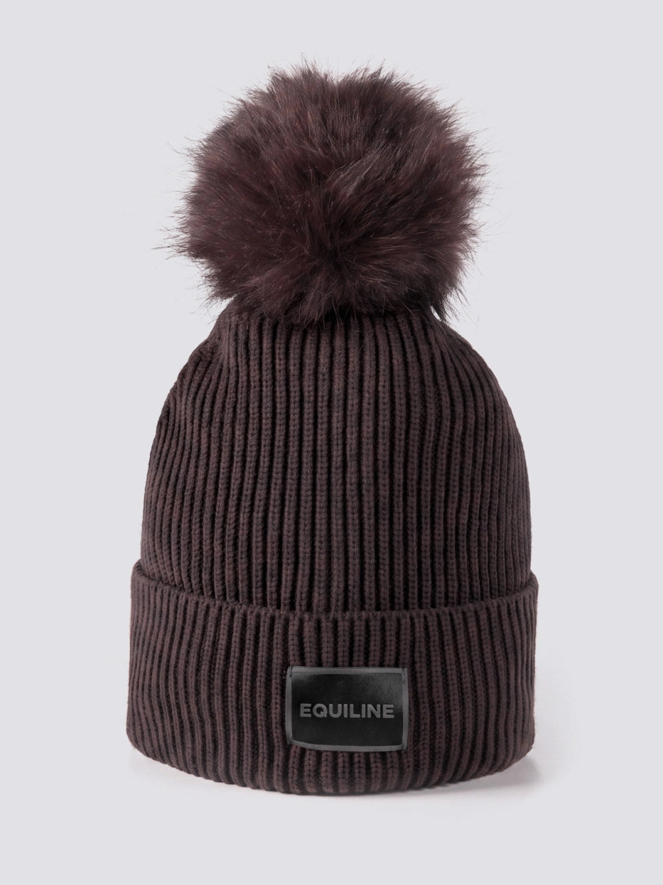 CAPPELLO IN MAGLIA CON POPON EQUILINE