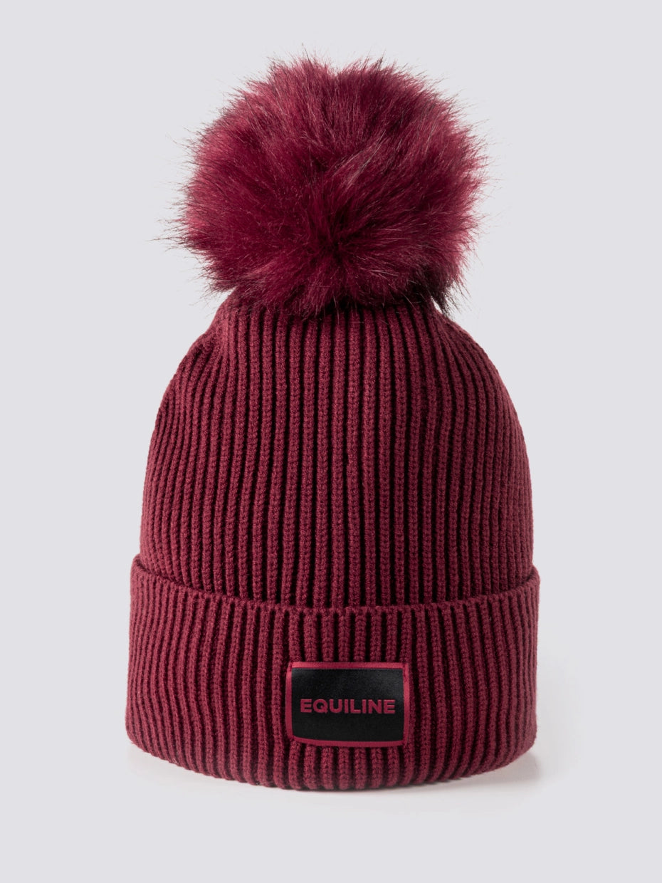 CAPPELLO IN MAGLIA CON POPON EQUILINE