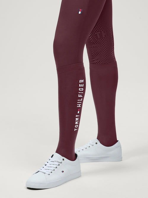 CLIFTON RIDING SOCKS DEEP BURGUNDY TOMMY HILFIGER