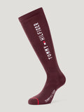 CLIFTON RIDING SOCKS DEEP BURGUNDY TOMMY HILFIGER