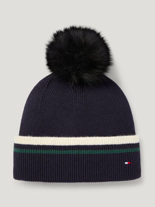 DEAN POM POM BEANIE DESERT SKY TOMMY HILFIGER