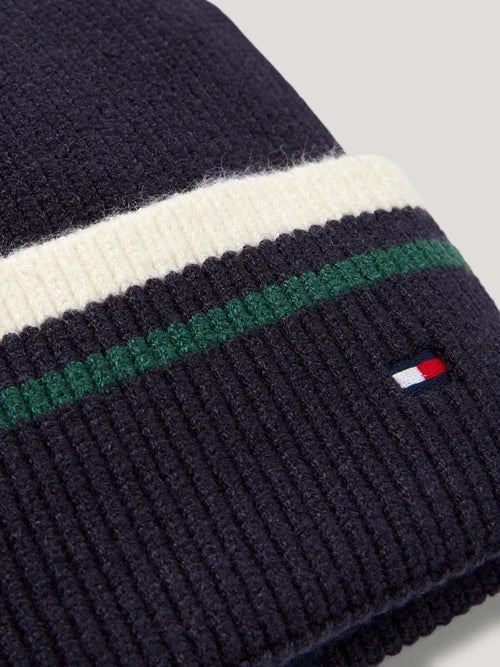 DEAN POM POM BEANIE DESERT SKY TOMMY HILFIGER