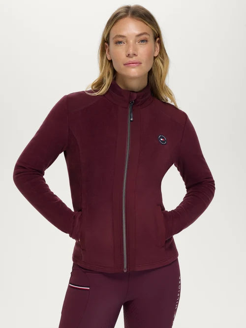 ELMONTE FLEECE JACKET DEEP BURGUNDY TOMMY HILFIGER
