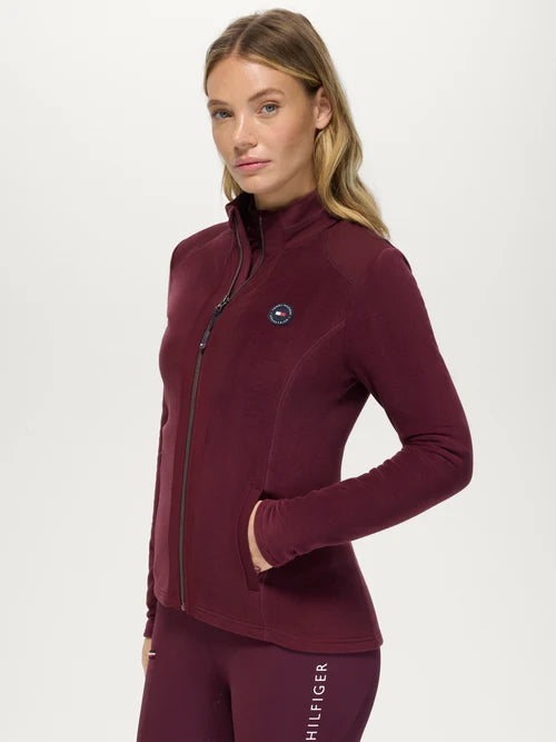 ELMONTE FLEECE JACKET DEEP BURGUNDY TOMMY HILFIGER
