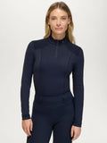 ECHO WOMEN'S 1/4 ZIP BASE LAYER DESERT SKY TOMMY HILFIGER
