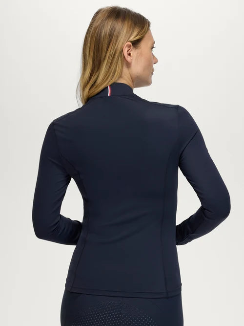 ECHO WOMEN'S 1/4 ZIP BASE LAYER DESERT SKY TOMMY HILFIGER