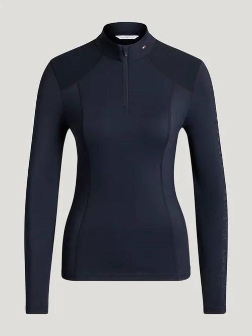 ECHO WOMEN'S 1/4 ZIP BASE LAYER DESERT SKY TOMMY HILFIGER