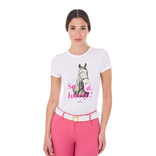 Immagine di T-SHIRT SO LOVELY EQUESTRO IN COTONE