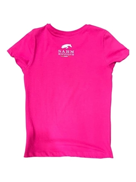 Immagine di T-shirt Sarm Hippique donna con stampa cavallo stilizzato rosa